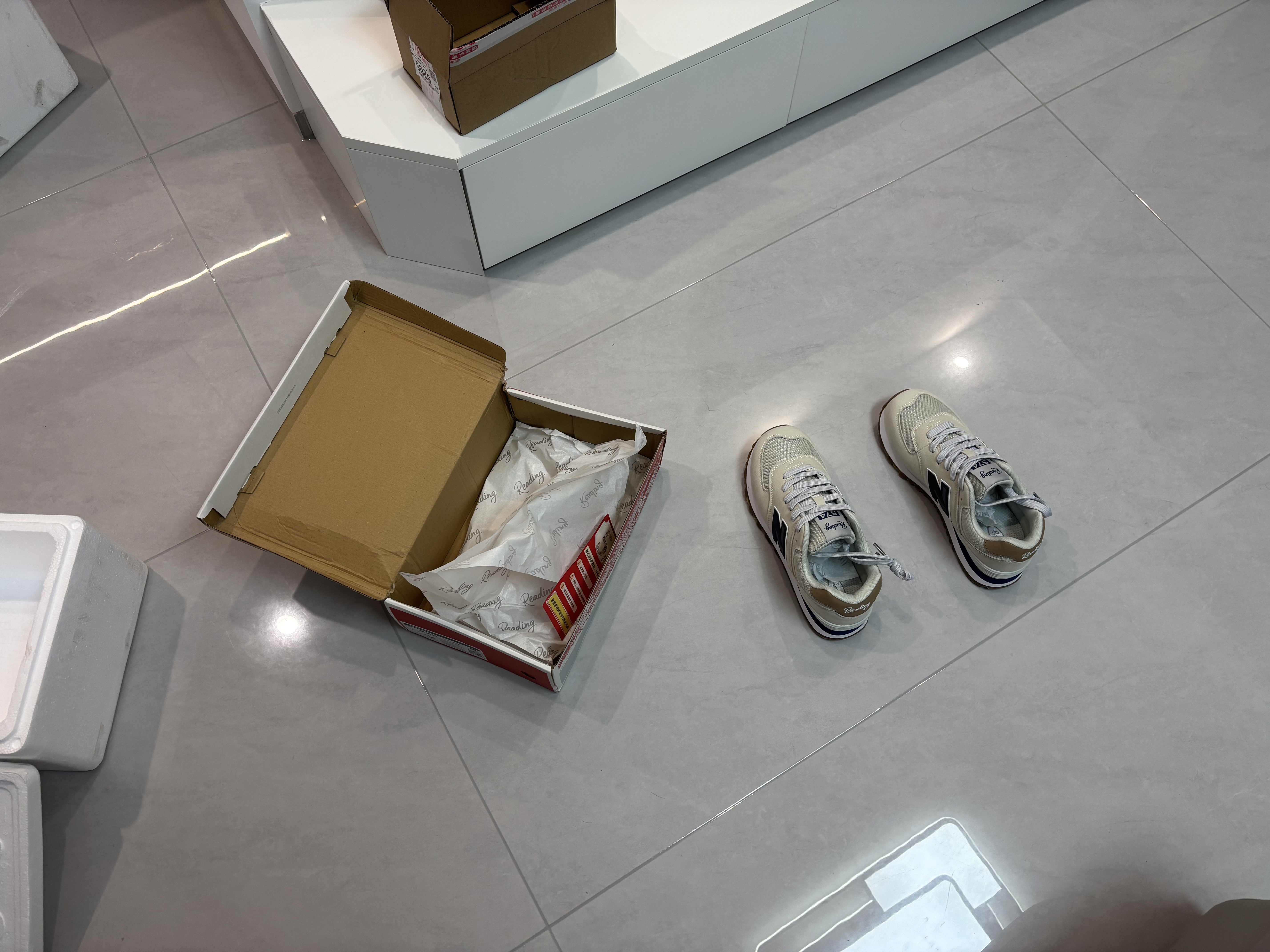 纽巴仑男鞋官方秋冬运动鞋子男女鞋休闲情侣N字574阿甘复古登山慢跑步鞋 574灰蓝升级版 40 实拍图