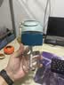 乐扣乐扣（LOCK&LOCK）咖啡杯耐热玻璃水杯子男女学生便携式双饮吸管杯随手杯500ML绿色 实拍图