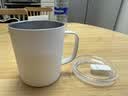 MUJI 不锈钢 双层马克杯 水杯杯子带把手桌面 家用 咖啡杯 白色L  510ml 实拍图