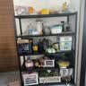 家用货架多层置物架落地阳台快递收纳架展示架厨房卧室杂物置物架 【磨砂黑】三层-高80cm 长40cm宽30cm【超强承重】 实拍图