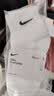 耐克（NIKE）正品NIKE耐克袜子纯棉男女跑步运动篮球袜中长筒四季款透气毛巾底 【四季款】【3双白色】【中筒款】 M码（38-42鞋码） 实拍图