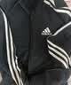 adidas休闲舒适三条纹立领夹克外套卫衣男装秋季阿迪达斯轻运动 黑色/白（推荐选大一码）   2XL 实拍图