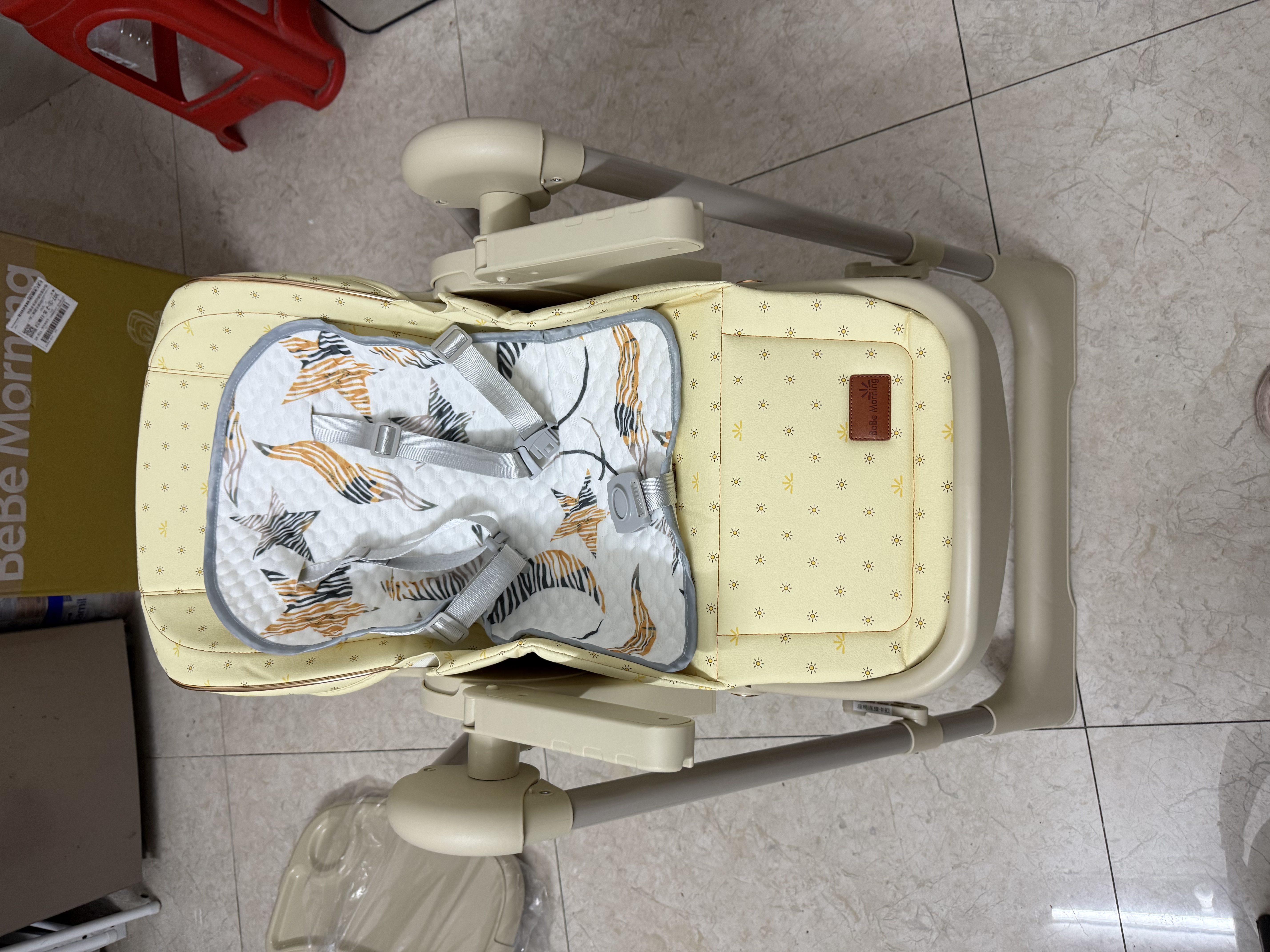 小主早安宝宝餐椅婴儿吃饭椅子可坐躺折叠餐桌椅家用轻便椅子 实拍图