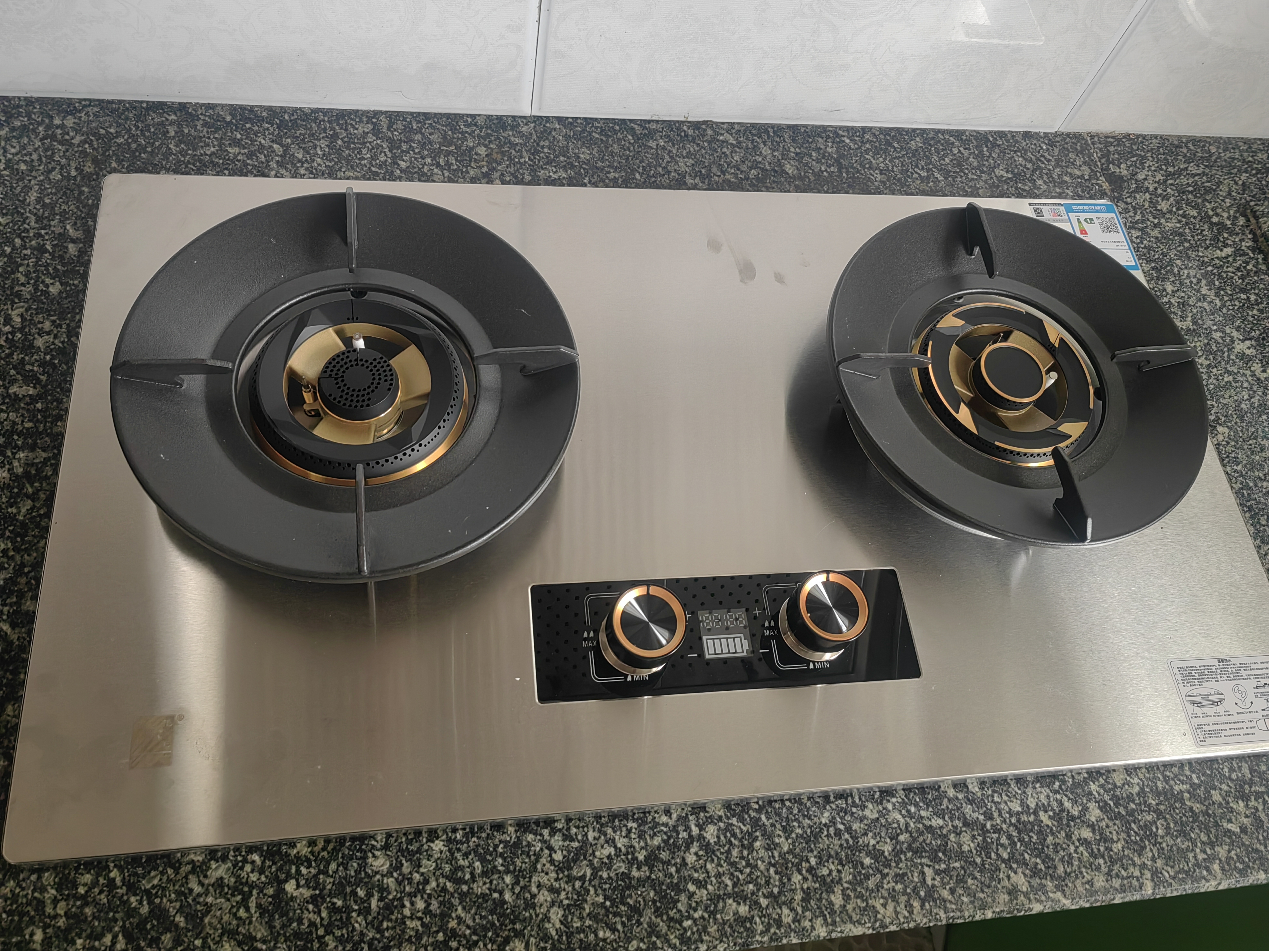 樱花帝王煤气灶双灶具嵌入式家用猛火燃气灶天然气大火力液化气罐装台式炉 【天然气】鸳鸯左增压定时+750增强不锈钢 十大品牌 实拍图
