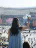 南木熊挂脖吊带连衣裙女2026新款清冷感海边度假风显瘦无袖v领薄纱长裙 蓝色挂脖连衣裙 M 【95-105斤】 实拍图