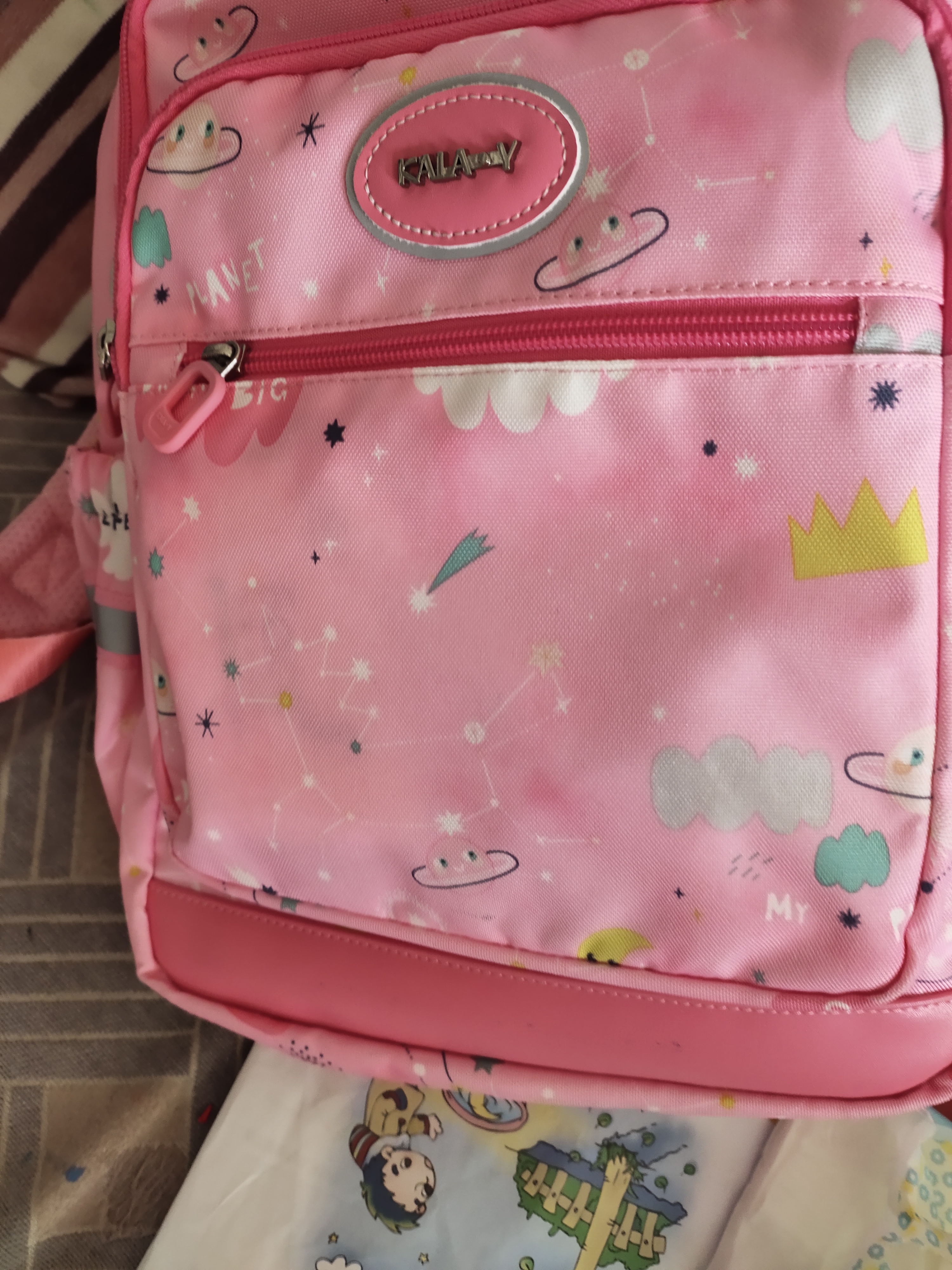卡拉羊书包小学生1-3-6年级超轻减负背包户外出游男女高颜值休闲双肩包 实拍图