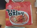 不倒翁韩国进口 辣白菜泡菜拉面120g*5袋 韩式拉面方便速食泡面 袋煮面 实拍图
