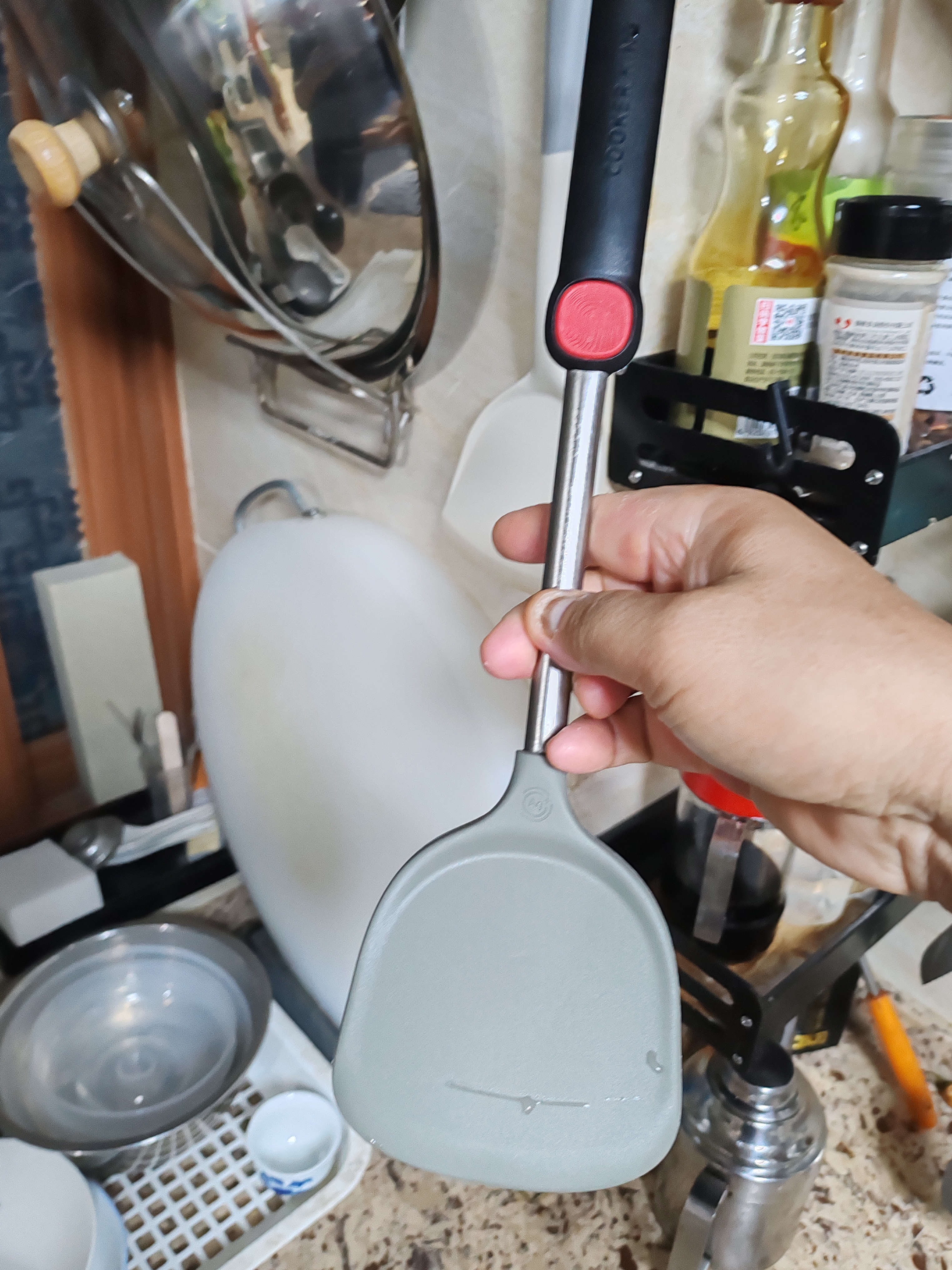 炊大皇抗菌硅胶锅铲不粘锅炒锅煎锅平底锅专用炒菜铲子耐高温可进洗碗机 实拍图