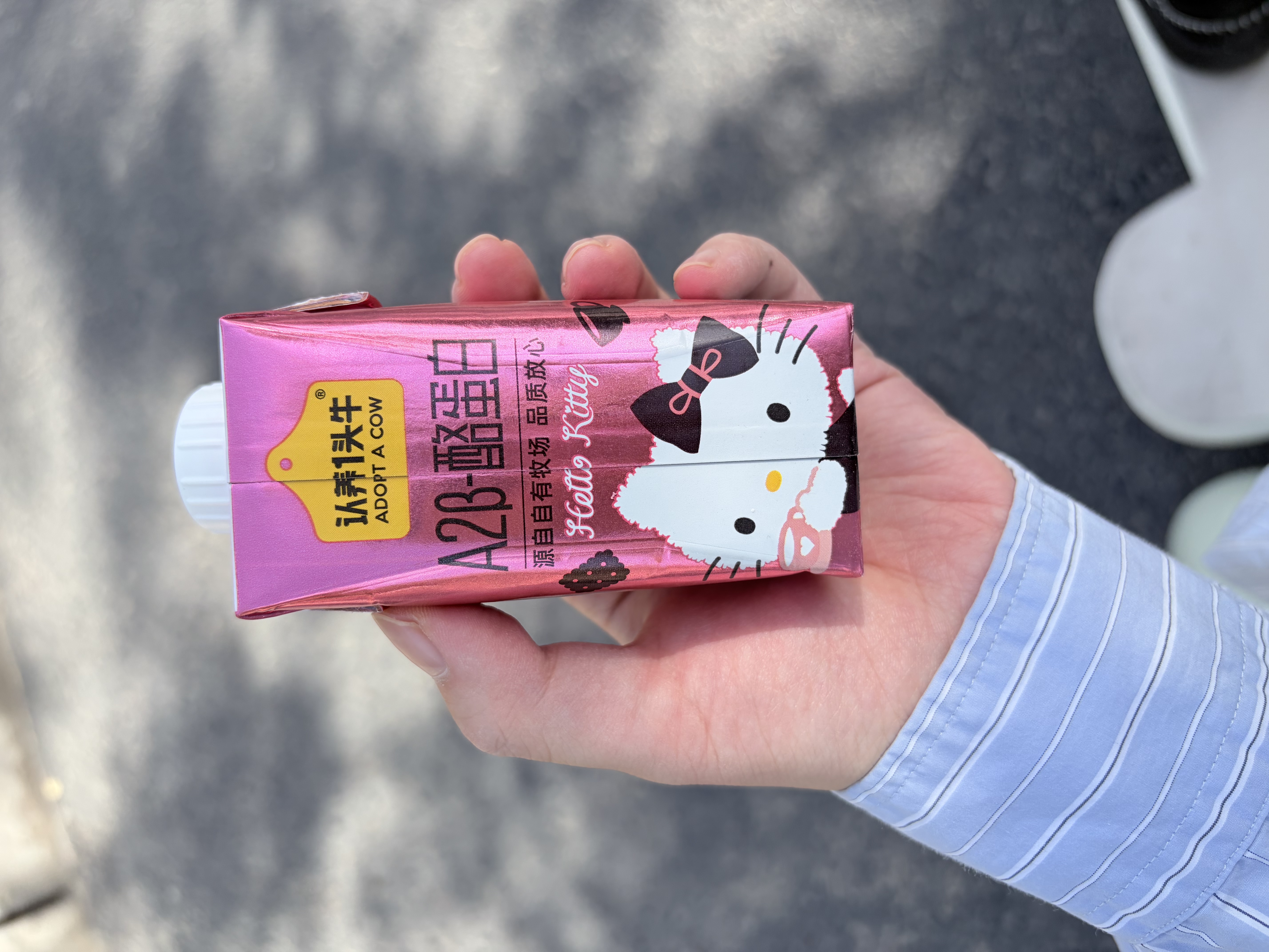 认养一头牛×Hello Kitty | A2β-酪蛋白纯牛奶200ml*10盒 3.6g 常温礼盒 实拍图