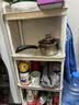 喻品小推车置物架厨房卧室落地多层零食婴儿用品收纳架宿舍ZW52四层米 实拍图
