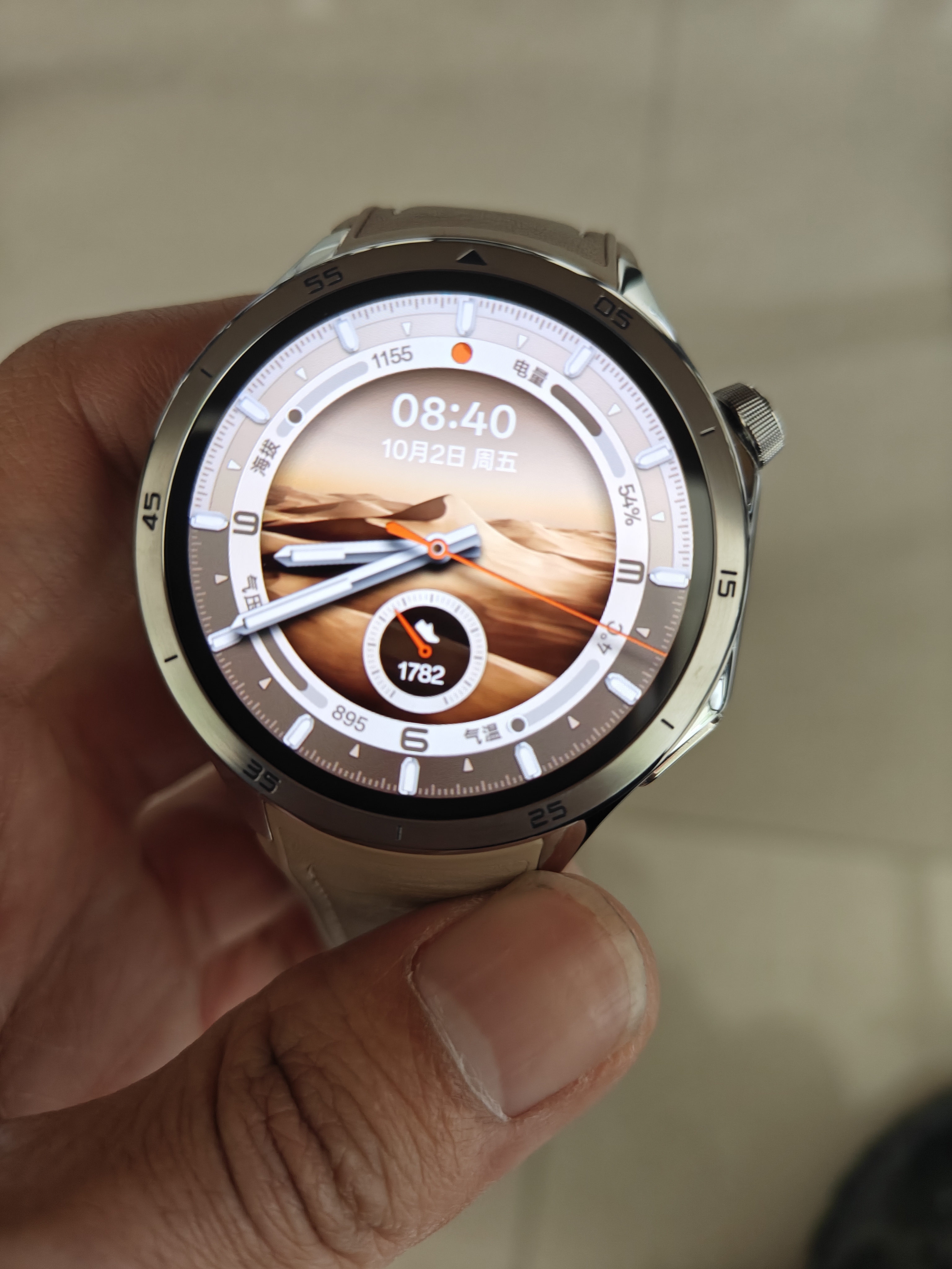 OPPO Watch X2 大漠银月【国家补贴】全智能手表运动健康 eSIM电话手表 钛合金表圈 oppo手表 送礼 实拍图