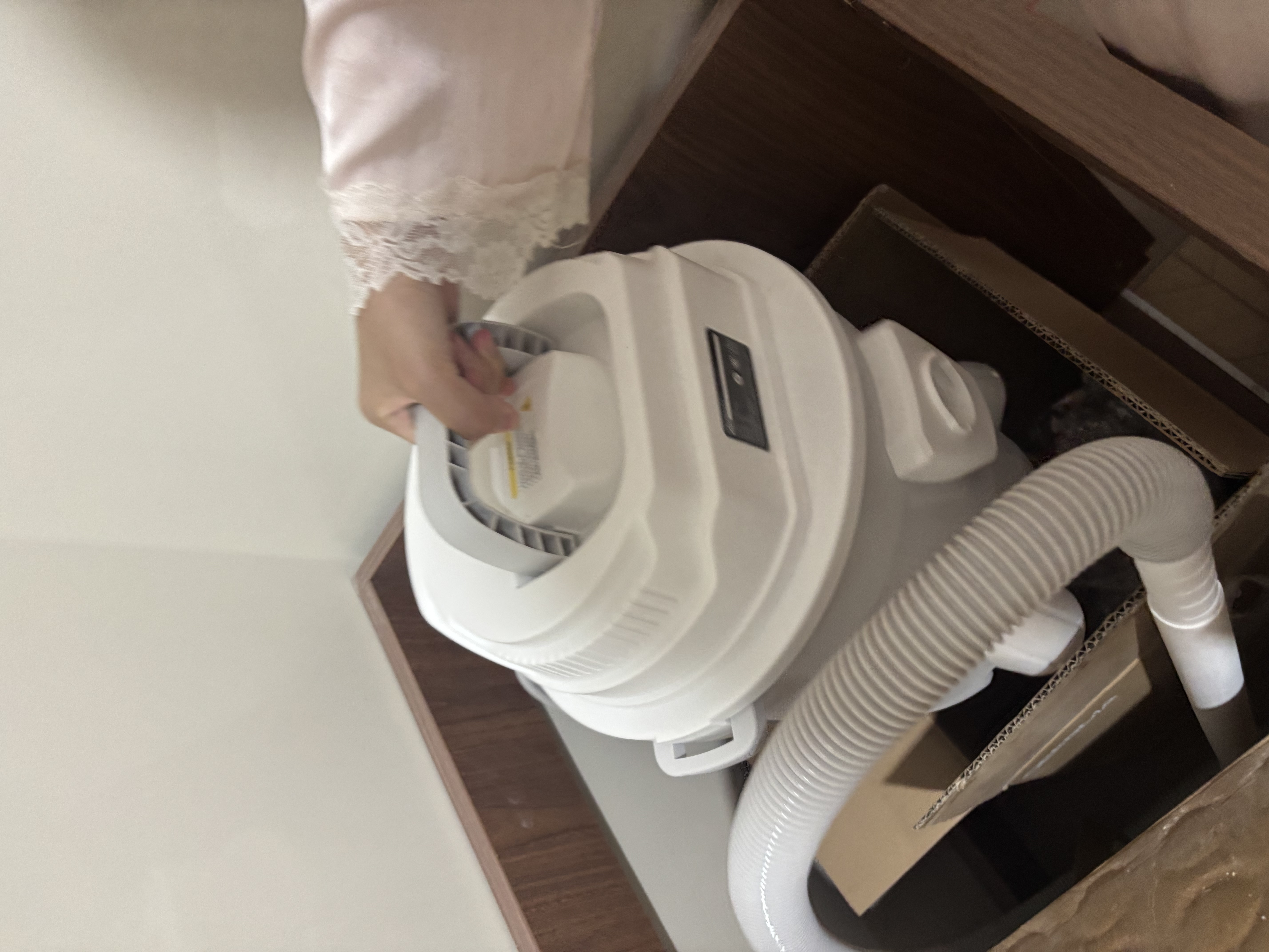 德尔玛（Deerma）【返50E卡到手102元】TJ700S 桶式吸尘器 开荒装修院子吹灰 家用商用 1200W大功率 3用吸头 实拍图