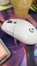 罗技（Logitech）游戏电竞鼠标垫布面 大号细面加厚锁边鼠标垫 FPS鼠标垫 LOL CS2 无畏契约 GPW电竞鼠标垫-白色 鼠标垫 实拍图