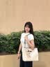 CALWAN KEODH轻奢牛皮托特包单肩女包2026新款手提包生日礼物高级感送女友老婆 蓝色-小众品牌时尚百搭通勤 实拍图
