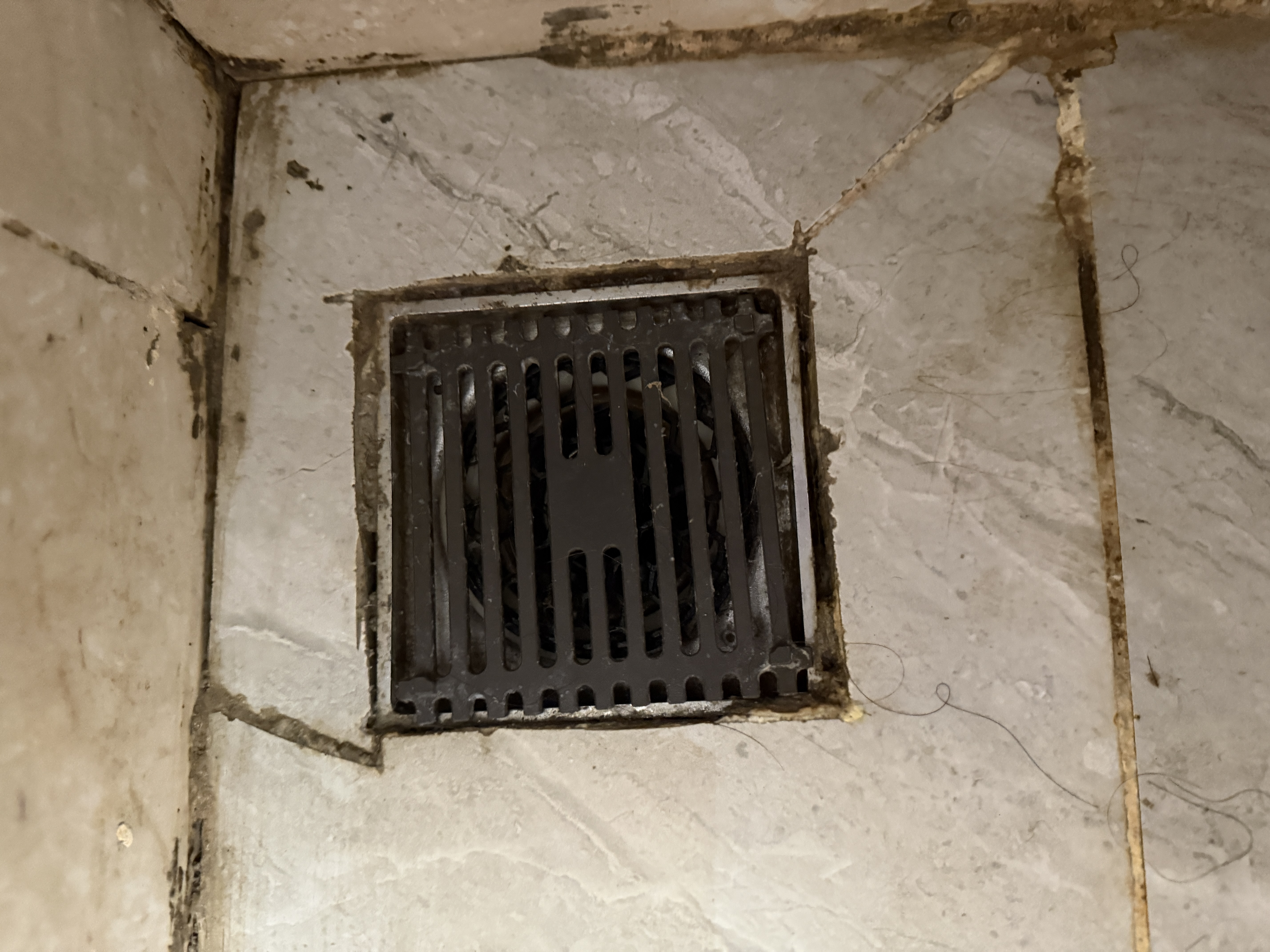 雨虹飞鱼地漏卫生间防臭大排量下水道黄铜镀镍拉丝枪灰色淋浴款FY57QHL 实拍图