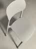 全品屋餐椅凳子塑料椅子奶白色办公椅靠背休闲椅书桌椅学习椅化妆椅 实拍图