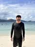 艾伦伯顿（Alen Botun）泳衣套装男士全身防晒长袖长裤泳裤男游泳全套冲浪泳装温泉潜水服 长袖三件套灰线【防尴尬 速干】 2XL 【150-175斤】 实拍图