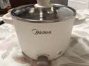 美的（Midea）电煮锅 0涂层不锈钢 宿舍小电锅 多功能家用宿舍泡面小火锅 2.6L蒸煮一体电热锅 XZC2066G 配蒸笼 实拍图