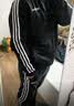adidas休闲舒适三条纹立领夹克外套卫衣男装秋季阿迪达斯轻运动 黑色/白（推荐选大一码）   M 实拍图