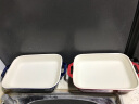 珐宝（staub）陶瓷烤盘芝士焗饭焗面盘家用烤箱焗炉专用烘焙双耳长方菜盘 深蓝色20*16cm 实拍图