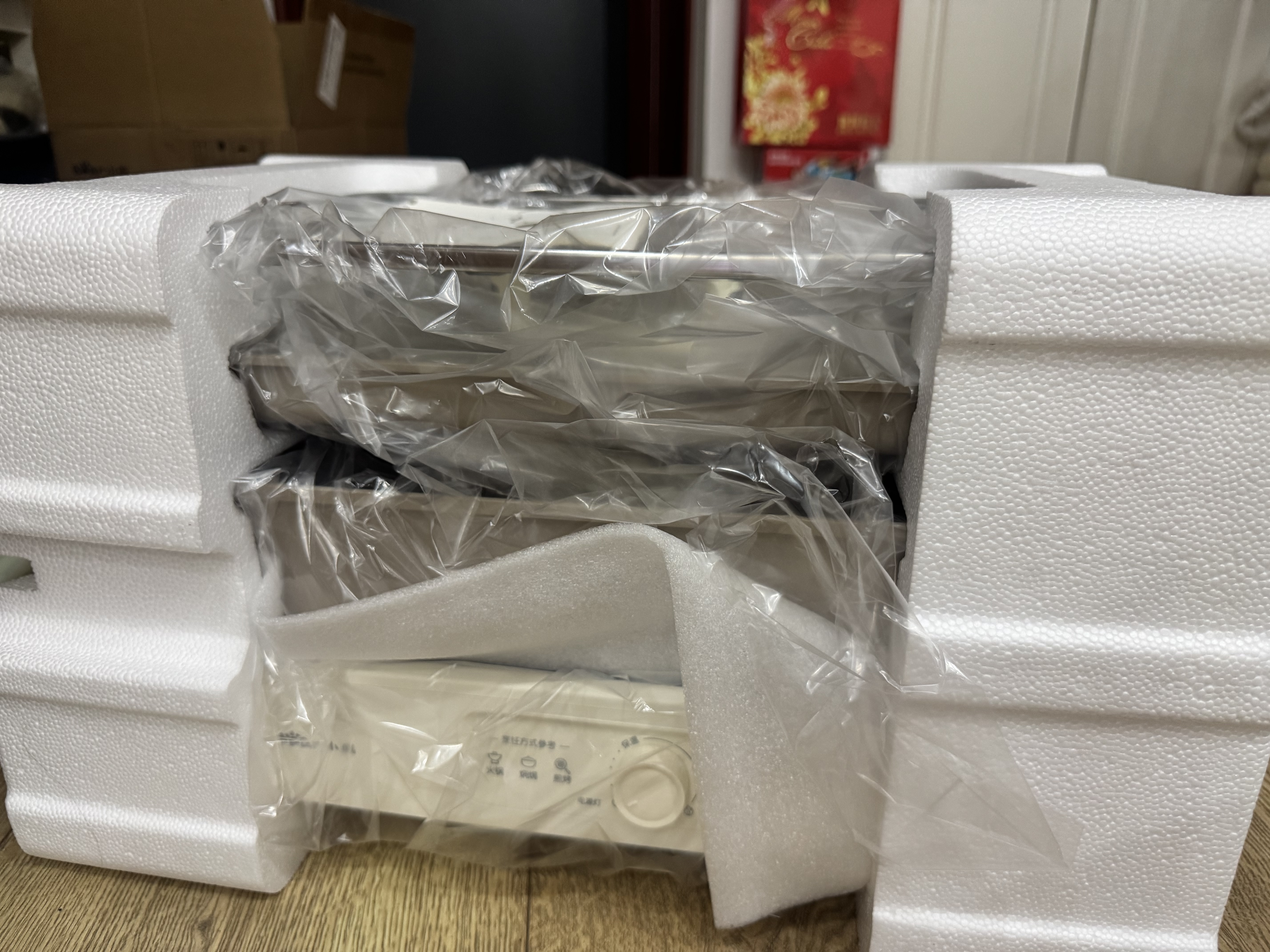 小熊（Bear）电火锅  鸳鸯锅火锅专用锅烤肉锅0氟钛陶涂层烤涮一体多功能锅料理锅分体6.5L多用途锅M65Y1带烤盘 实拍图