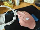 罗技（G） G502 HERO主宰者 有线鼠标 游戏鼠标  g502hero  可配重HERO引擎 礼盒送男友 RGB炫彩灯光 G502H云樱粉+鼠标垫 实拍图