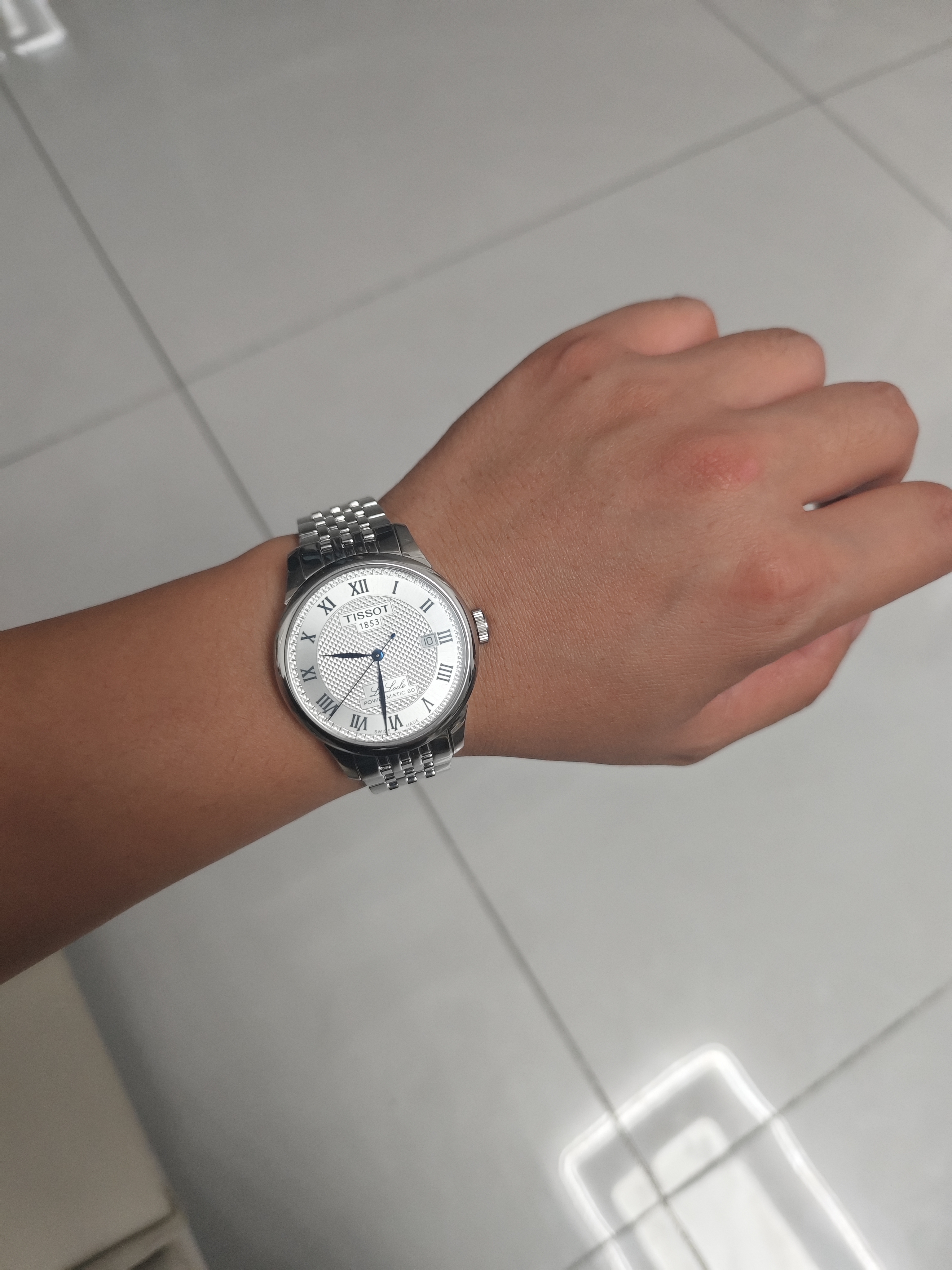 天梭（TISSOT） 黄晓明同款 力洛克系列20周年纪念款 机械男士商务表生日礼物 实拍图