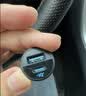 ANKER安克车载充电器30W汽车点烟器快充头转换器三口大功率车充适用华为小米苹果18/17安卓手机电脑 黑 实拍图