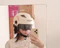 野马（YEMA）头盔电动车女3c认证新国标夏季冬季四季通用电瓶车半盔男安全帽摩托车 卡其白配透明长镜 实拍图