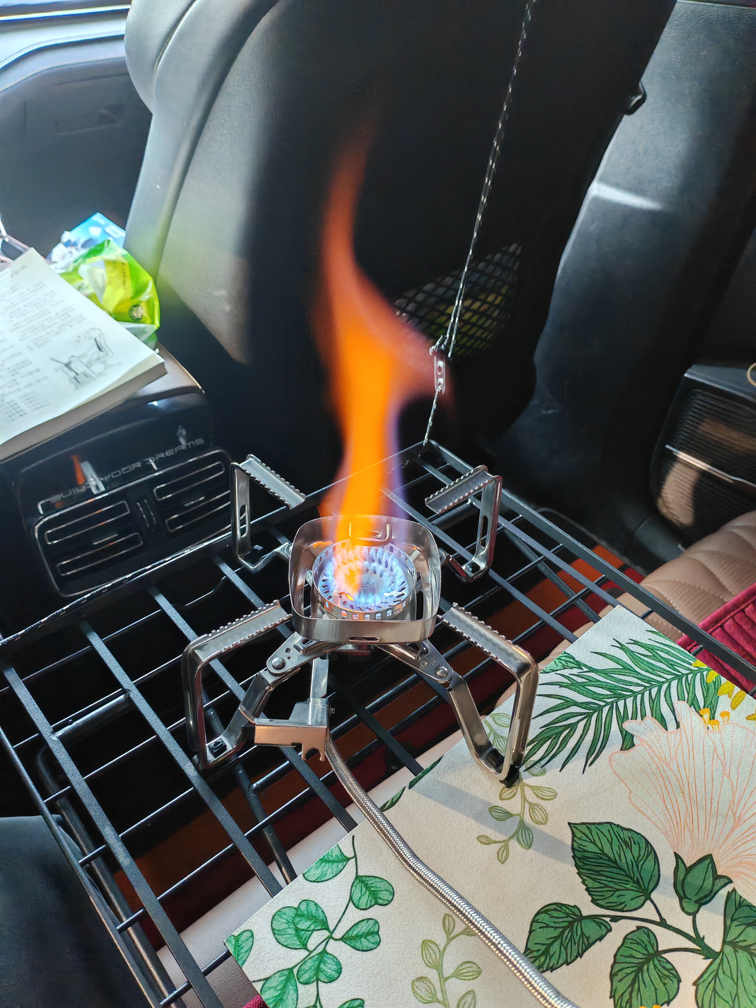 火枫（FIRE-MAPLE）野火3分体式气炉 户外露营猛火灶防风便携燃气炉头炊具锅具爆炒 实拍图
