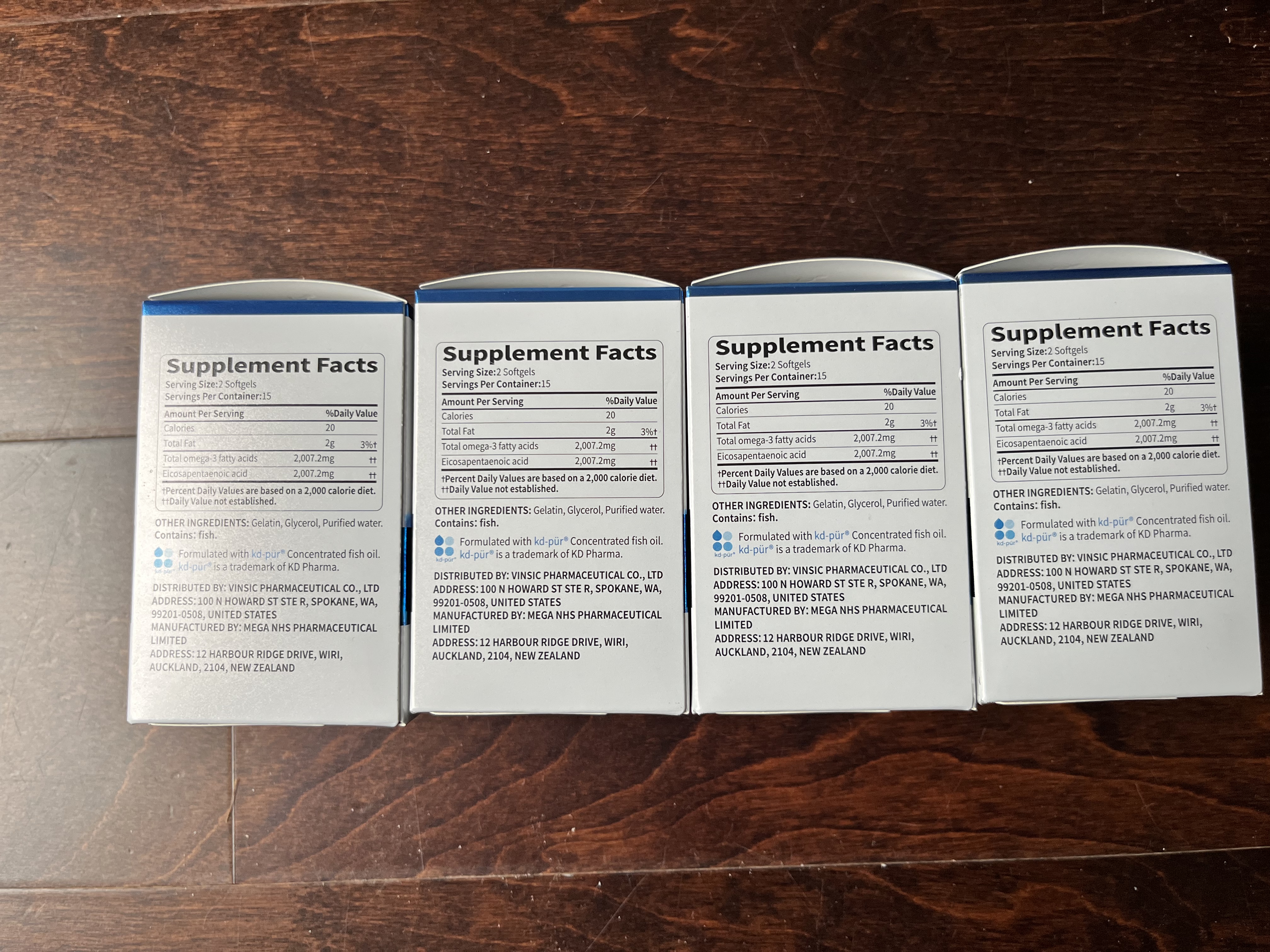 Vinsic小蓝心EPA深海鱼油Omega-3高纯度99%药典专利IFOS认证降三高血脂 【指标下降】 30粒*4瓶 实拍图