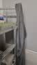 竹一百浴袍 纯棉吸水浴衣简约家居汗蒸服华夫格男女睡袍 灰色 L码 实拍图