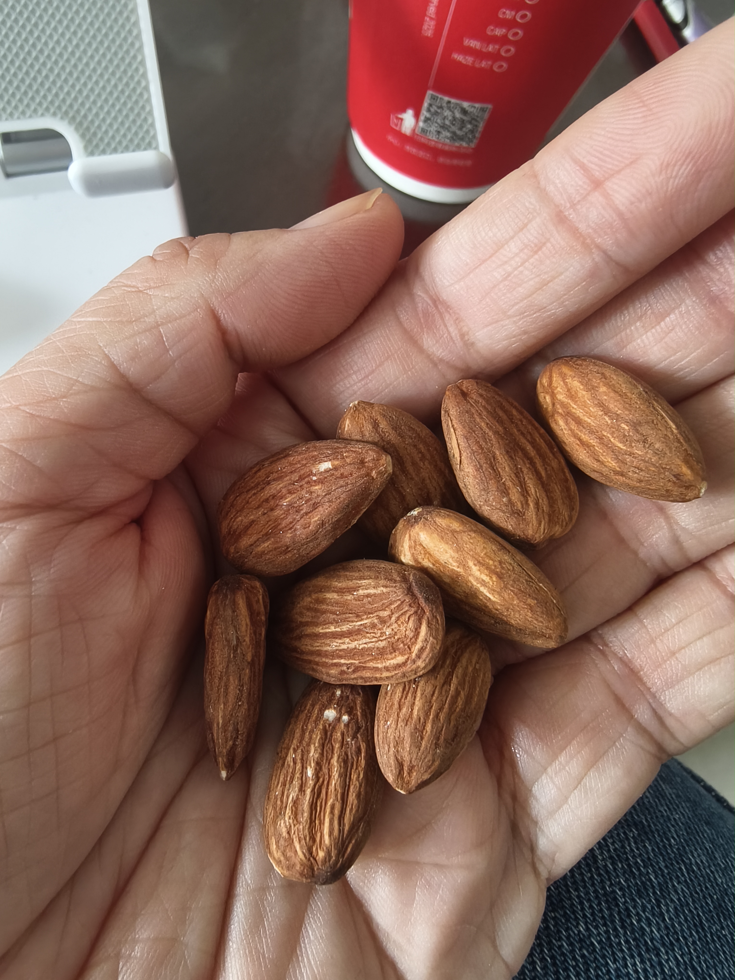 天虹牌巴旦木仁1斤原味每日坚果炒货扁桃杏仁孕妇休闲零食干果 实拍图
