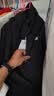特步防泼水外套秋季新款男夹克上衣跑步服户外骑行服双层风衣运动服 【晴雨两穿 干爽不湿冷】正黑色-0130常规 XL 实拍图