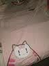 猫人（MiiOW）100%纯棉睡裙睡衣女士家居服圆领舒适透气简约夏夏套头短袖可外穿 胖胖小猫粉 淡粉 XL 推荐（120-140斤） 实拍图