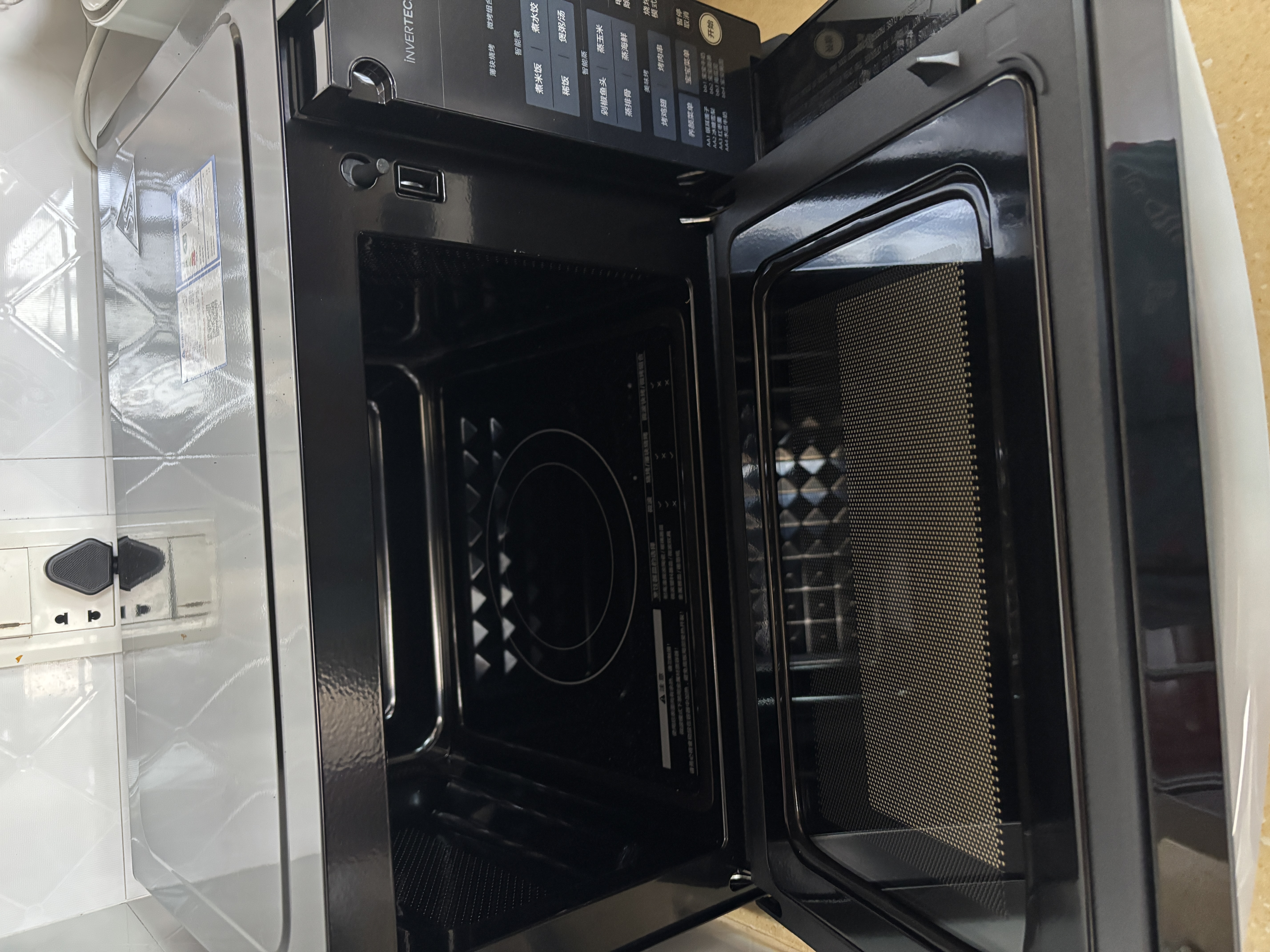美的（Midea）微波炉速享系列变频微烤一体机20L 光波炉 800W一级能效 智能菜单下拉门平板速热简单易用M3 208E 实拍图