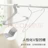 京东京造 无痕衣架实心不锈钢晾衣架无痕衣服挂衣撑子加粗成人款20个 实拍图
