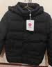 坦博尔羽绒服男可脱卸帽宽松大码男士商务保暖外套510505D 黑色 175  实拍图