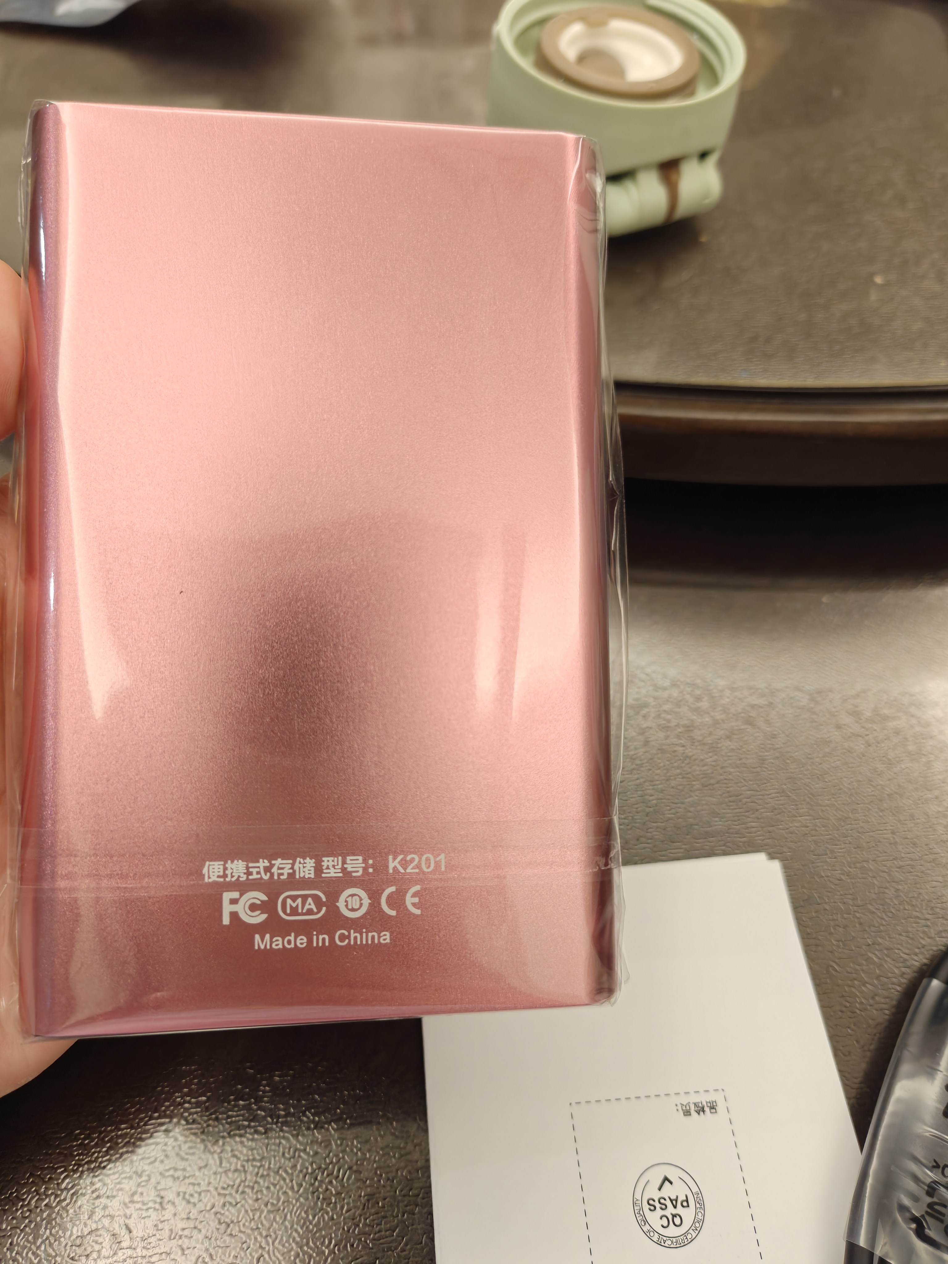 科硕（KESU）移动硬盘 500GB  USB3.0 K201 2.5英寸尊贵金属樱花粉外接机械硬盘存储文件照片备份 大U盘 实拍图