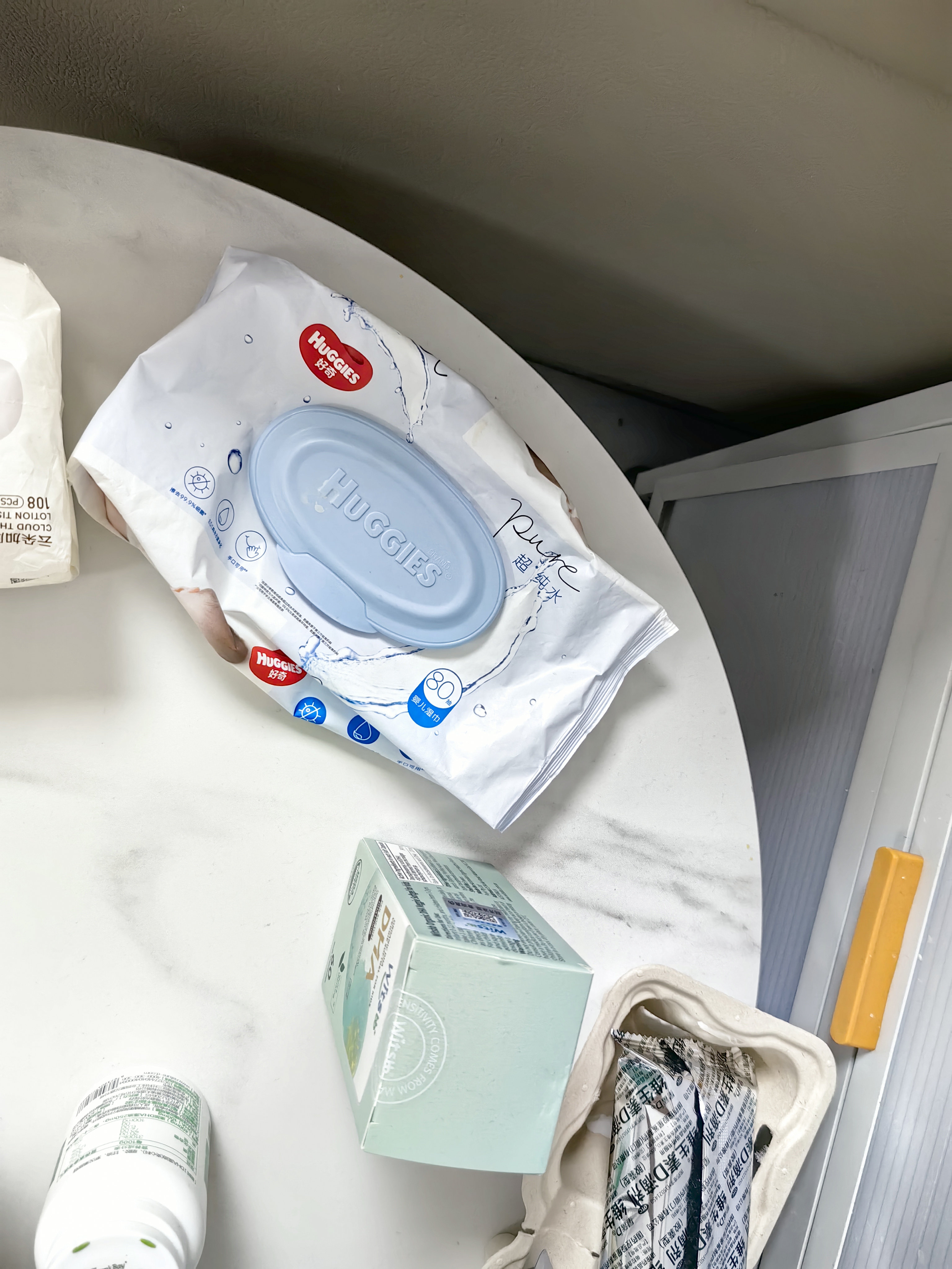 好奇（Huggies）纯水湿巾80抽6包婴童手口可用擦去99.9%细菌 实拍图