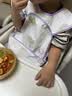 babycare宝宝吃饭罩衣儿童围兜婴儿反穿衣防脏辅食围裙 无花果假日 100码 实拍图