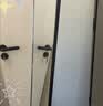 全品屋全身镜穿衣镜落地镜挂门服装店试衣壁挂镜一体简约北欧风黑150 实拍图
