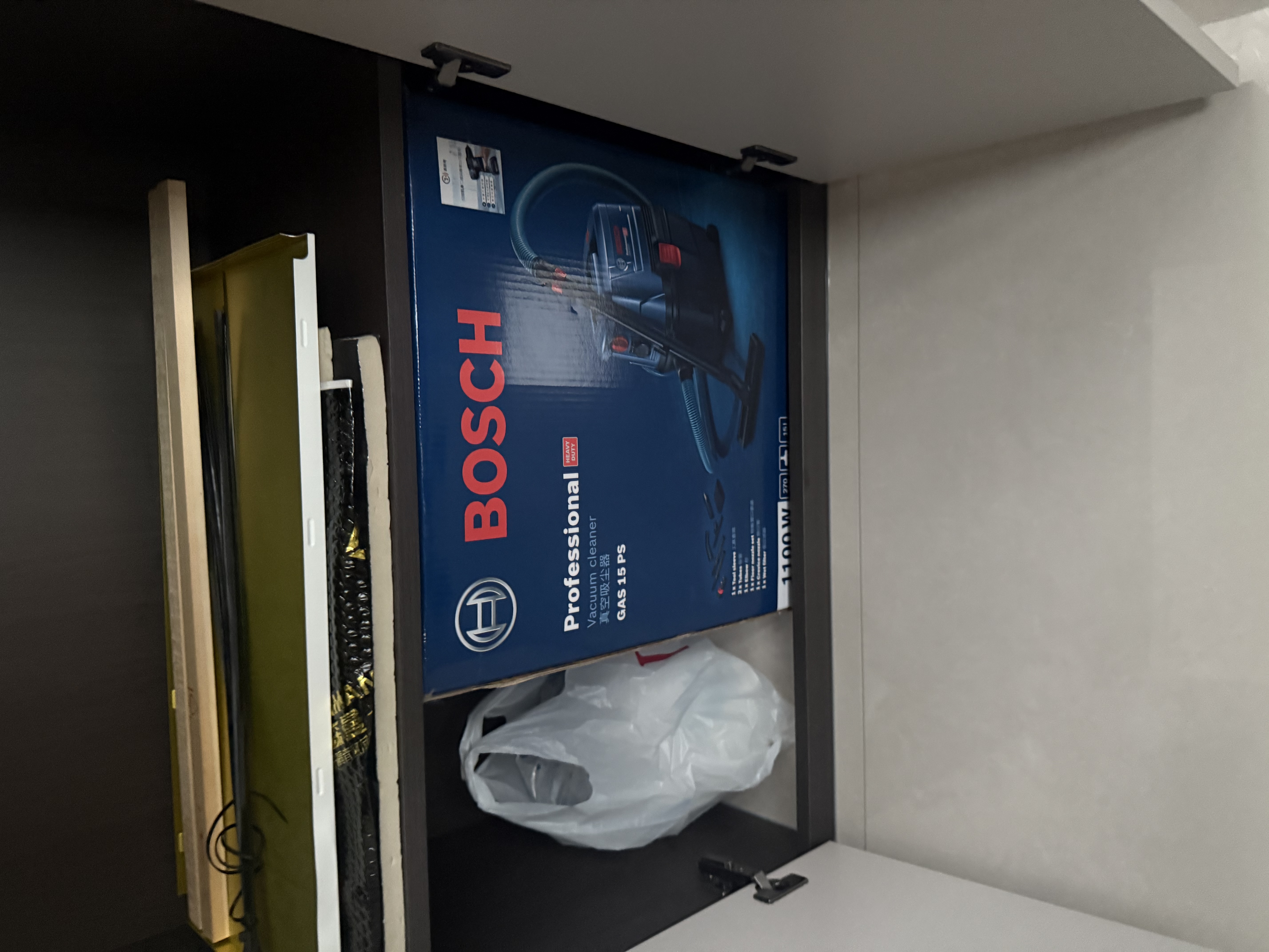 博世（BOSCH）真空吸尘器工业级 干湿吹三用动力强劲 半自动清洁1100瓦 GAS15PS 实拍图