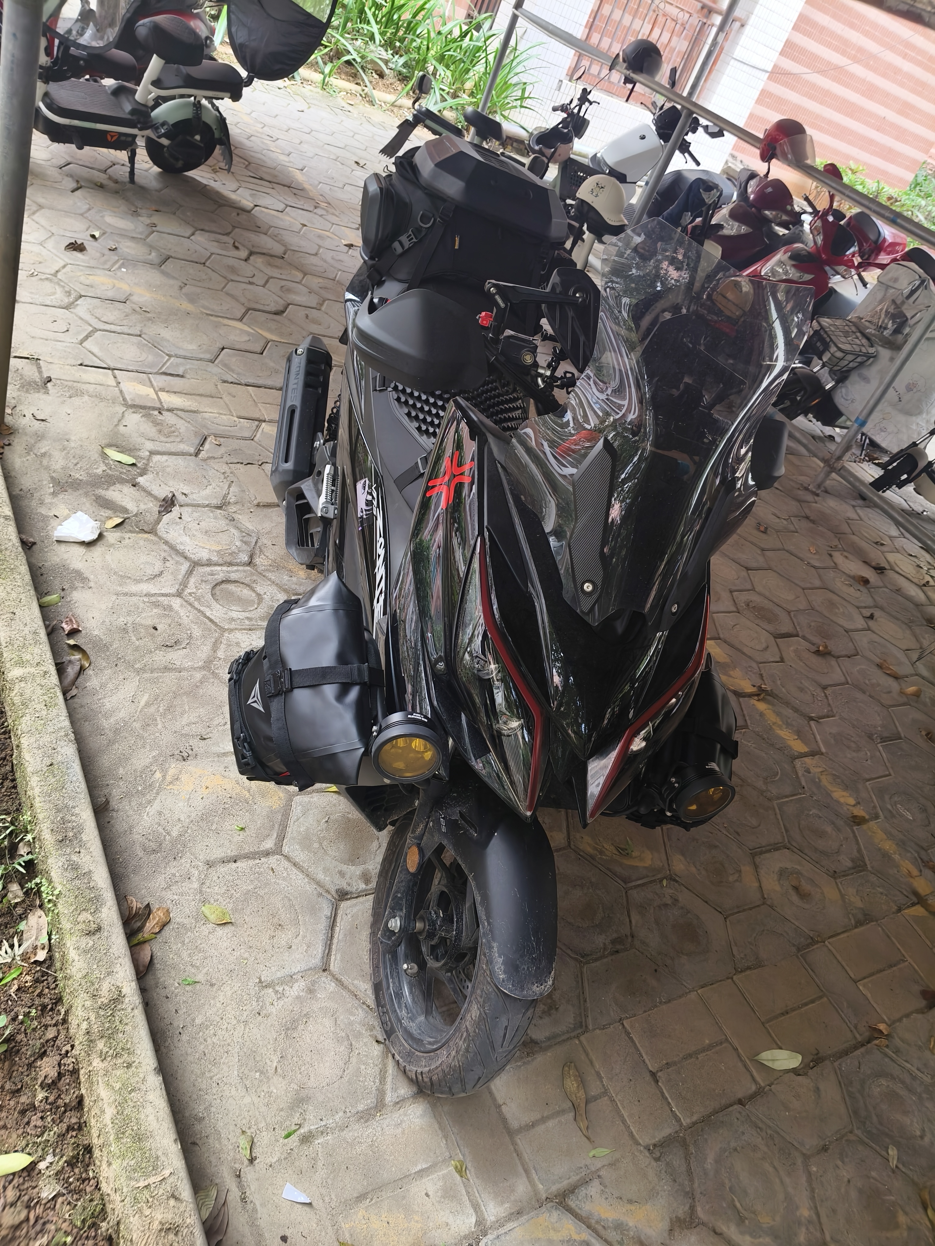 摩多狼（MOTOWOLF）摩托车多功能护杠包收纳防水边包骑行包侧包摩旅装备快拆挂包 实拍图