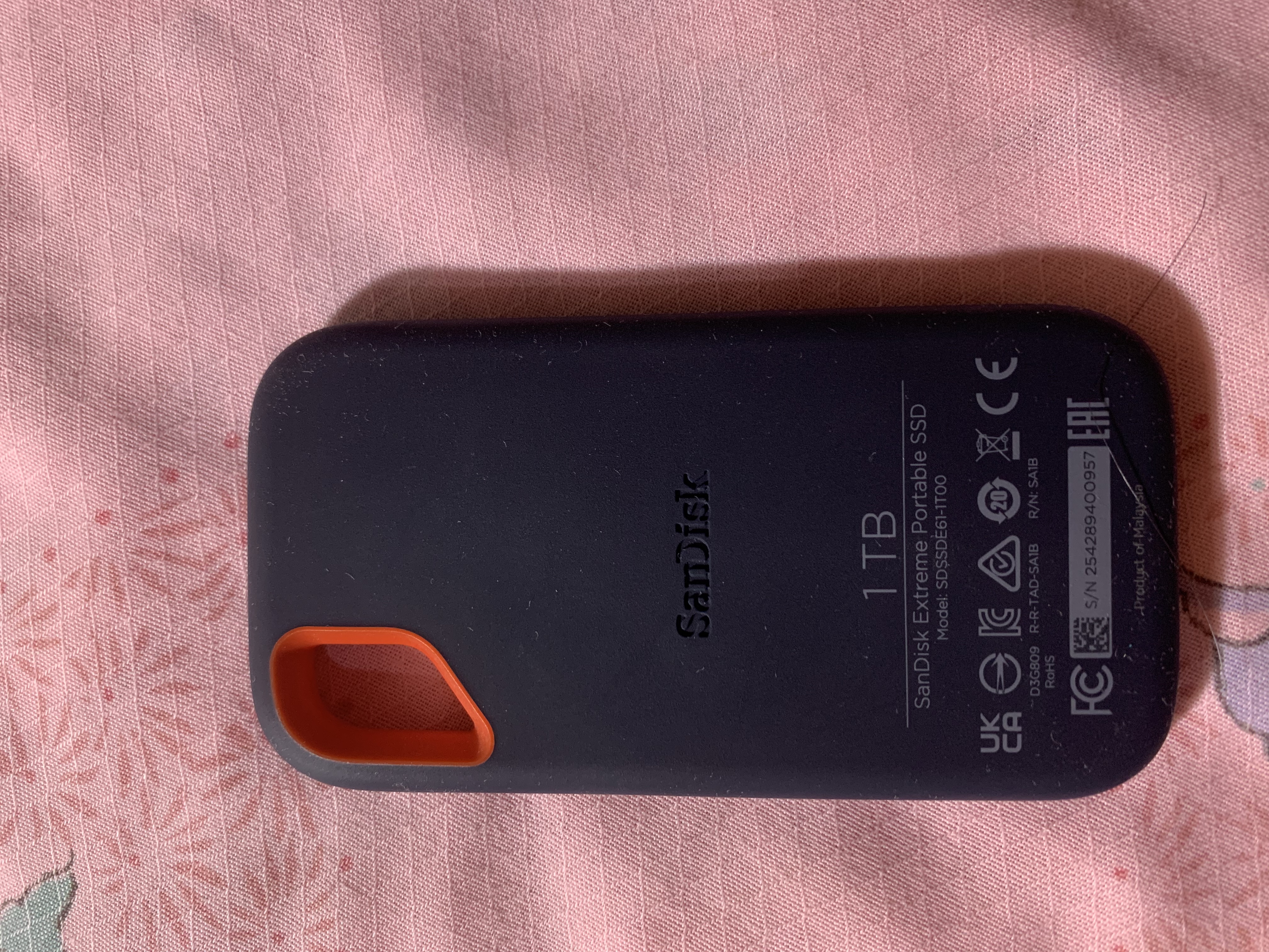 Sandisk闪迪1TB Type-c USB3.2 NVMe移动固态硬盘（PSSD）E61卓越版 1050MB/s三防保护 手机笔记本电脑外接SSD 实拍图