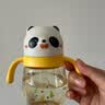 贝亲（Pigeon）熊猫小月龄防呛防漏喝水喝奶ppsu儿童学饮杯 300ml 7月+ 实拍图
