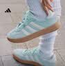 adidas「T头鞋」BARREDA休闲板鞋德训鞋男女阿迪达斯轻运动 薄荷绿/汉玉白/树脂黄   42 实拍图