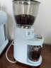 SMEG 斯麦格 意大利进口 电动磨豆机家用意式 咖啡豆研磨机定量 意式美式手冲咖啡磨粉机CGF01 粉蓝色 实拍图