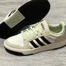 adidas ENTRAP美式校园风运动鞋少年感复古篮球风板鞋阿迪达斯 白色/矾土棕/黑色   42 实拍图