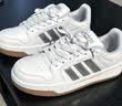 adidas ENTRAP美式校园风运动鞋少年感复古篮球风板鞋阿迪达斯   白色/金属暗银   36.5 实拍图